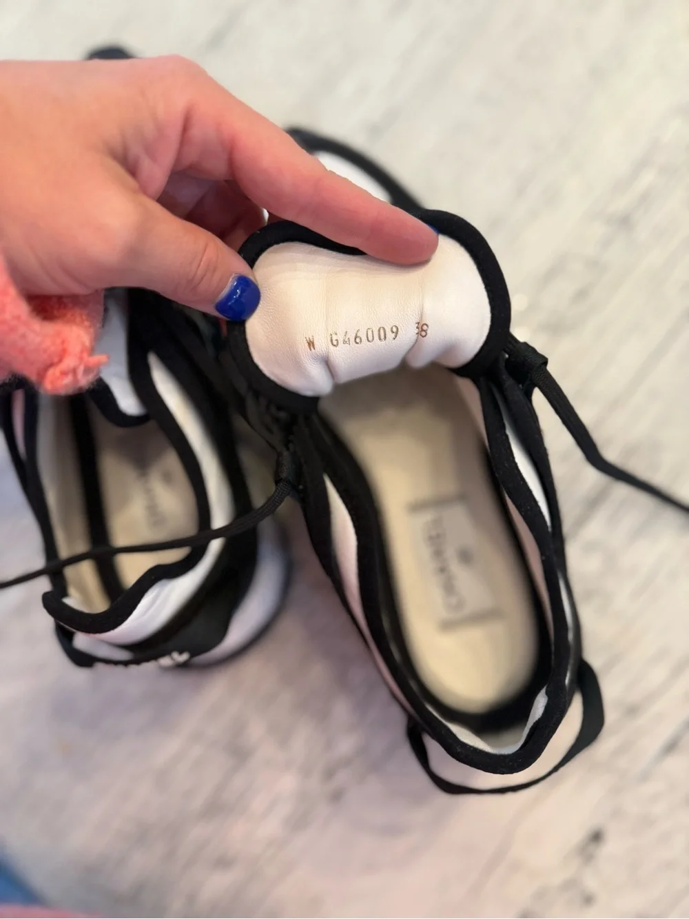 CHANEL Chunky Interlocking CC Logo Sneakers 38 LIKE NEW